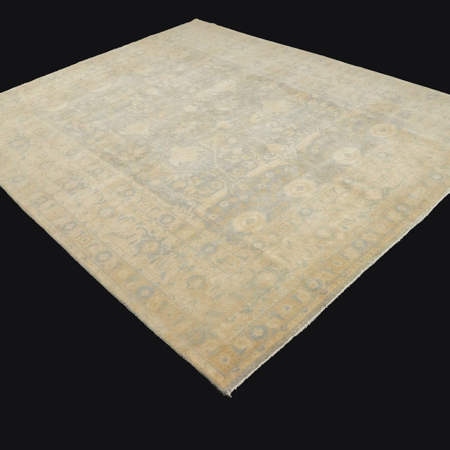 Hand Woven Oushak Patterned Blue Rug, 243×294 cm Translation missing: en.hz.card.alt_brand