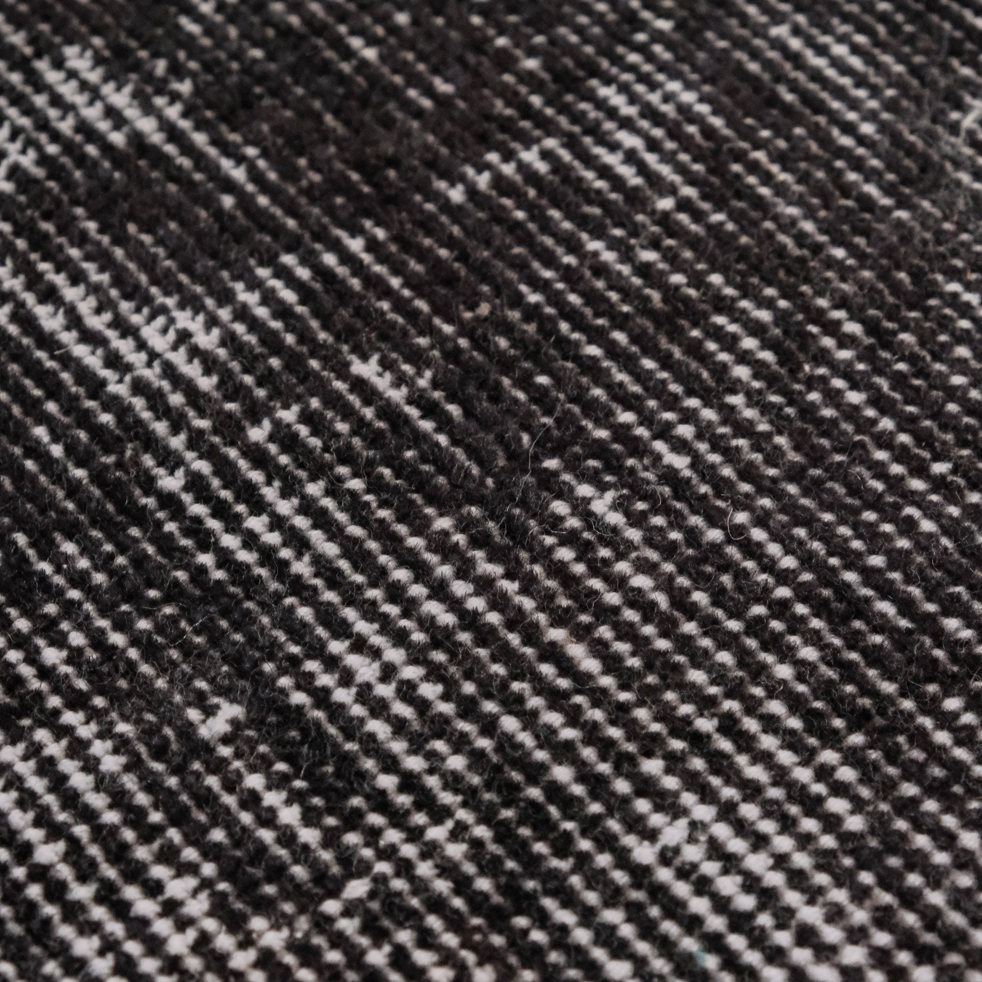 Hand Woven Vintage Patterned Black Wool Classic Carpet