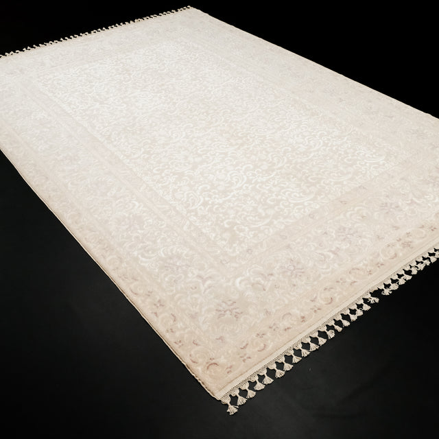 Emirgan Serisi El Dokuma Çiçekli Krem Halı, 213×306 cm Translation missing: tr.hz.card.alt_brand