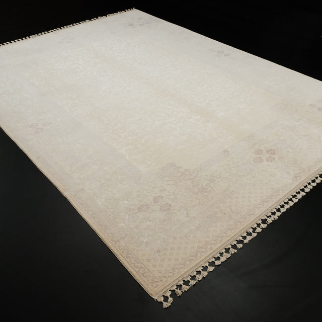 Emirgan Serisi El Dokuma Mor Çiçek Desenli Klasik Halı, 233x326 cm — Halıcızade