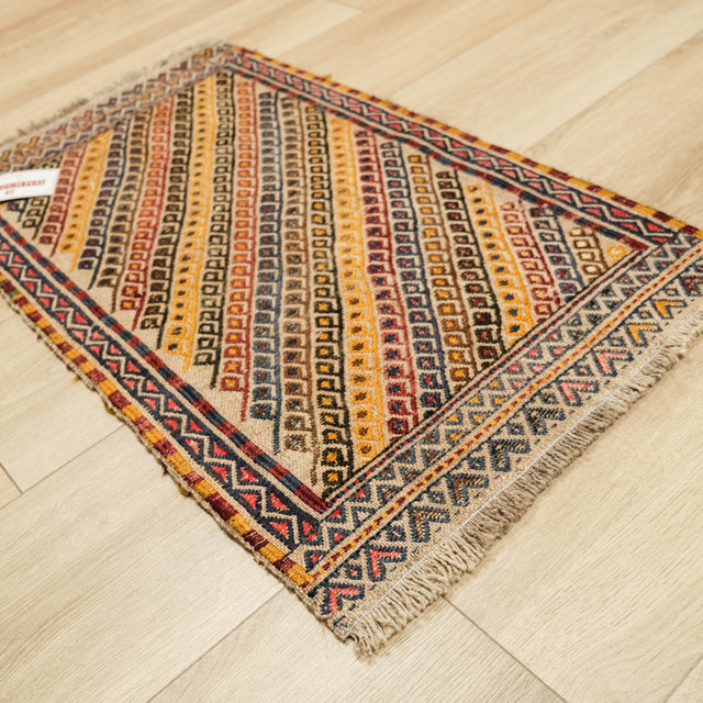 Karapınar Sandık Eskisi Anadolu Desenli El Dokuma Kilim Yastık, rengarenk, 53x92 cm — Halıcızade