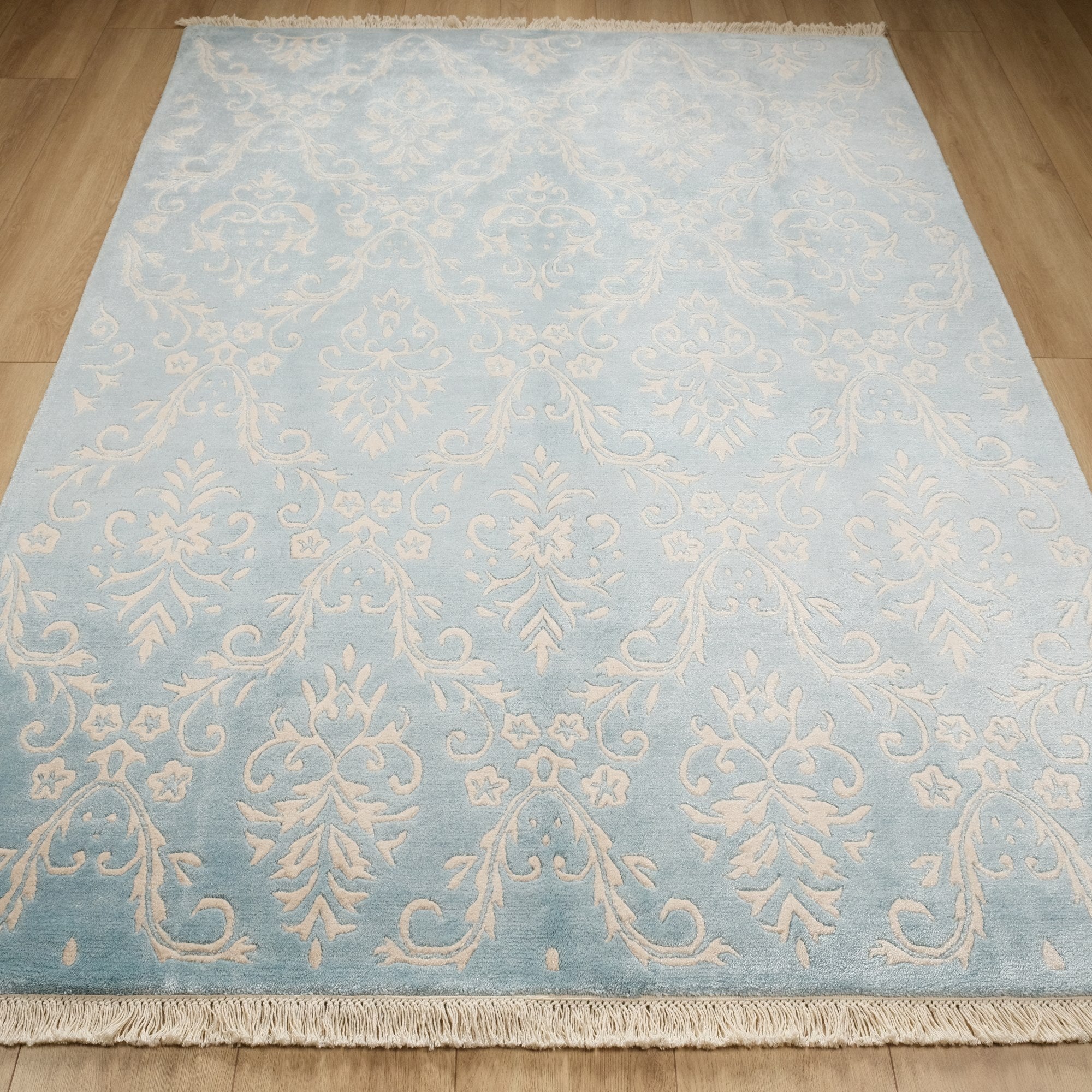 Fiber Series Damask Design Hand Woven Carpet