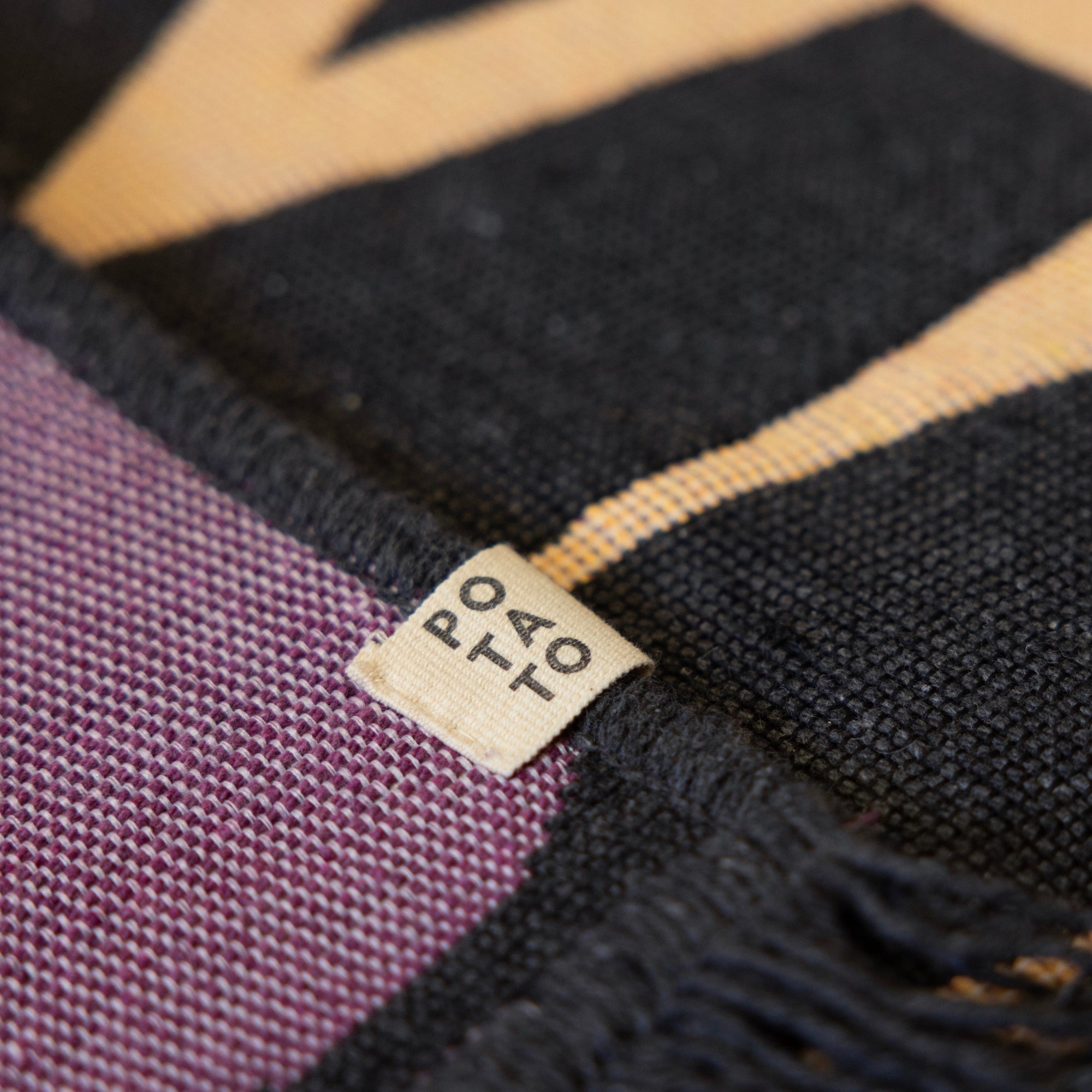Flipped çift taraflı renkli pamuk kilim, makinede yıkanabilir modern dokuma kilim