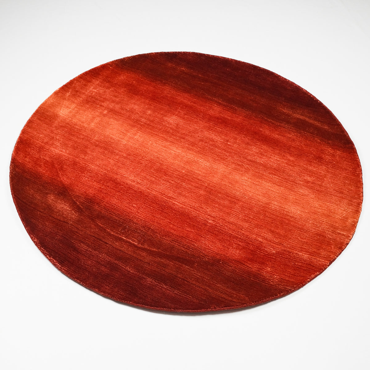 Focus Serisi Tezgah Dokuma Sade Desenli Terra Yuvarlak Halı, terra, 150x150 – 200x200 cm — Halıcızade