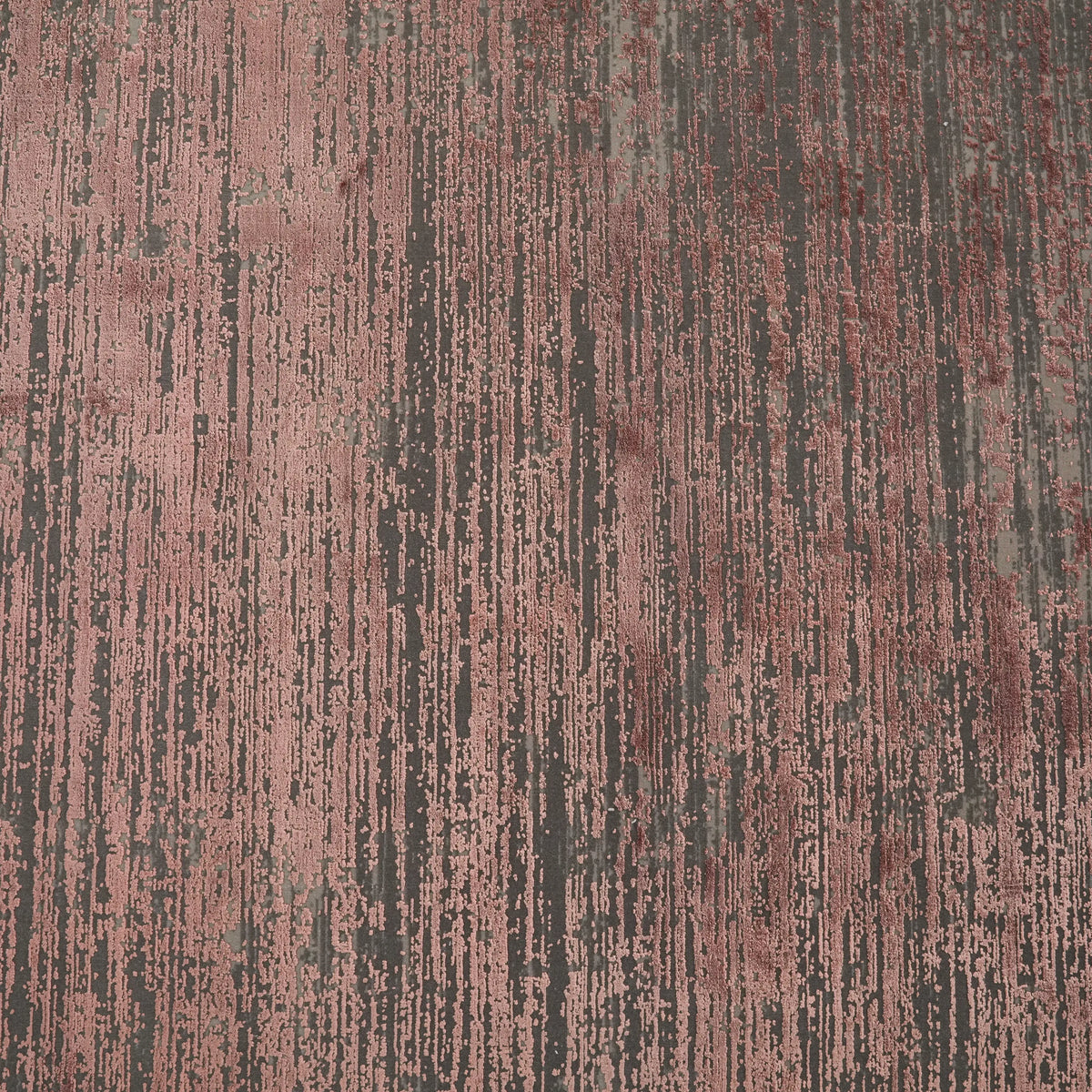 Fresco Dyed Serisi Çerçeve Desenli Pembe Viskon Halı