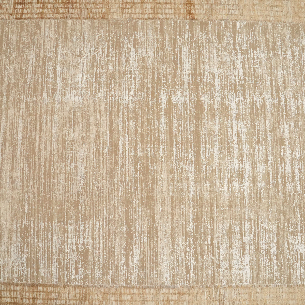 Fresco Dyed Serisi Çerçeve Desenli Sarı Viskon Halı — modern tasarım