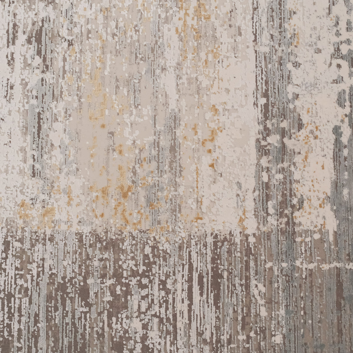Fresco Serisi Soyut Desenli Viskon Gri Halı — modern tasarım