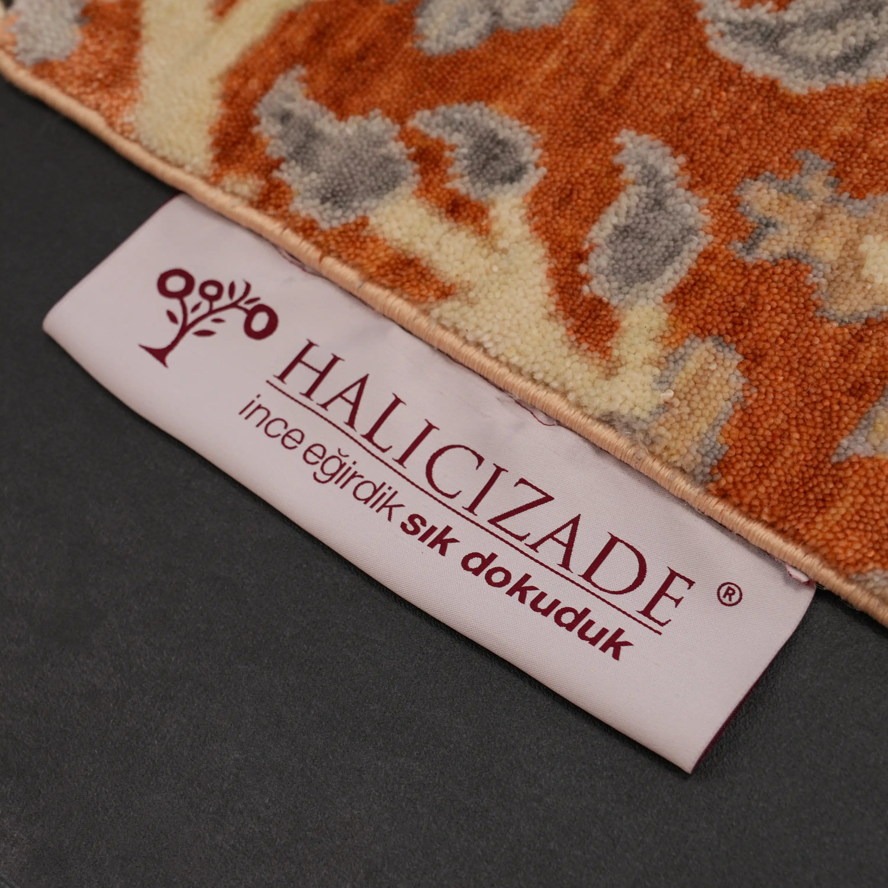 Günyolu Serisi Çiçek Desenli Terra Tezgah Dokuma Doğal Halı