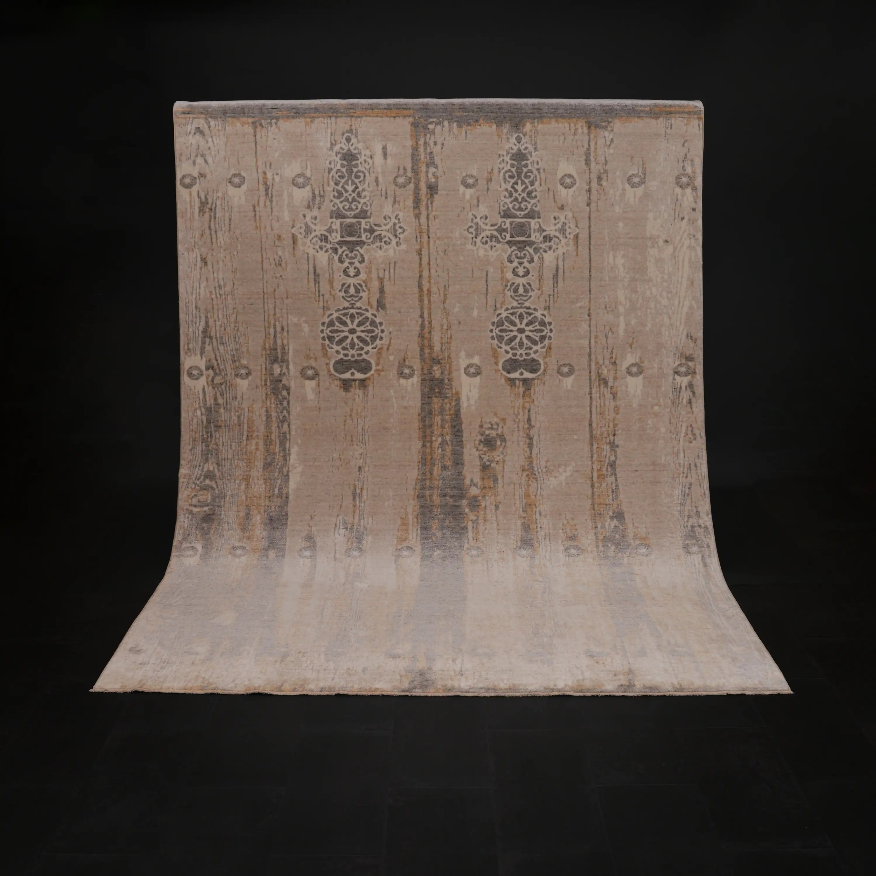 Günyolu Serisi Eğin (Kemaliye) Kapı Desenli Vizon Tezgah Dokuma Doğal Halı