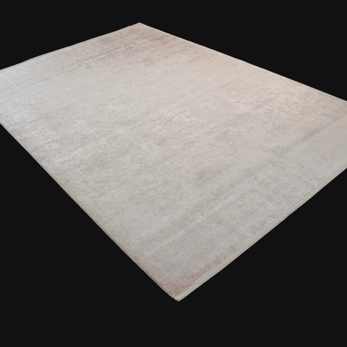 Odak Serisi Sade Desenli Krem Viskon Halı, 200x300 cm — Halıcızade