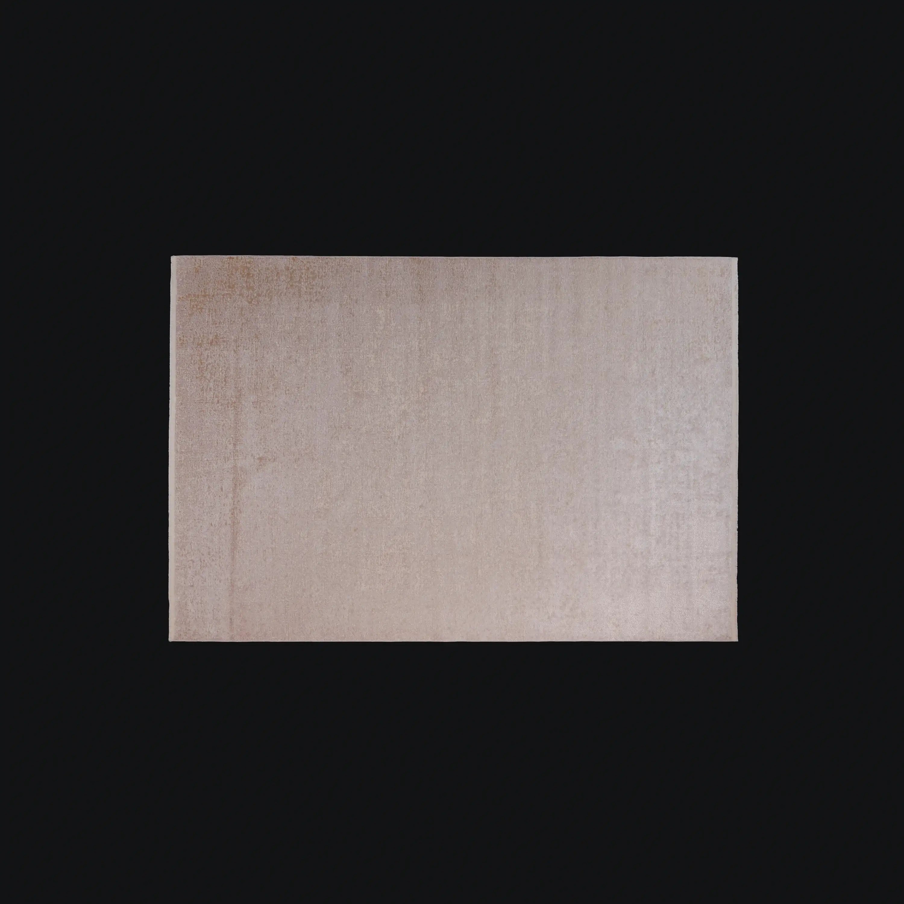 Odak Series Simple Pattern Cream Viscose Rug