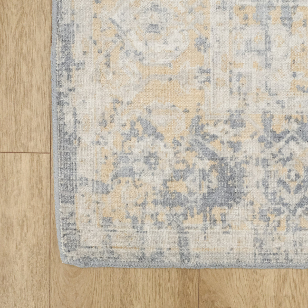 Tezgah Dokuma Vintage Desenli Mavi Klasik Halı — salon halısı