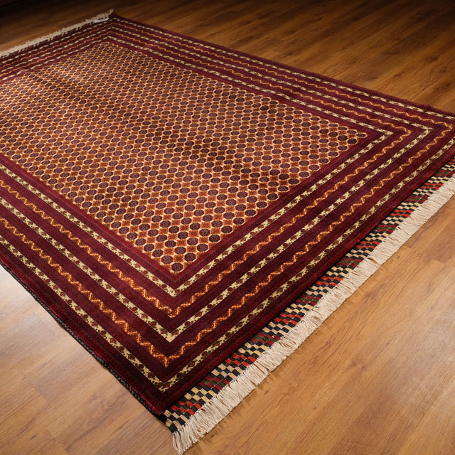 Handwoven Hoca Roşnai Afghan Patterned Rug, 200×290 cm Translation missing: en.hz.card.alt_brand