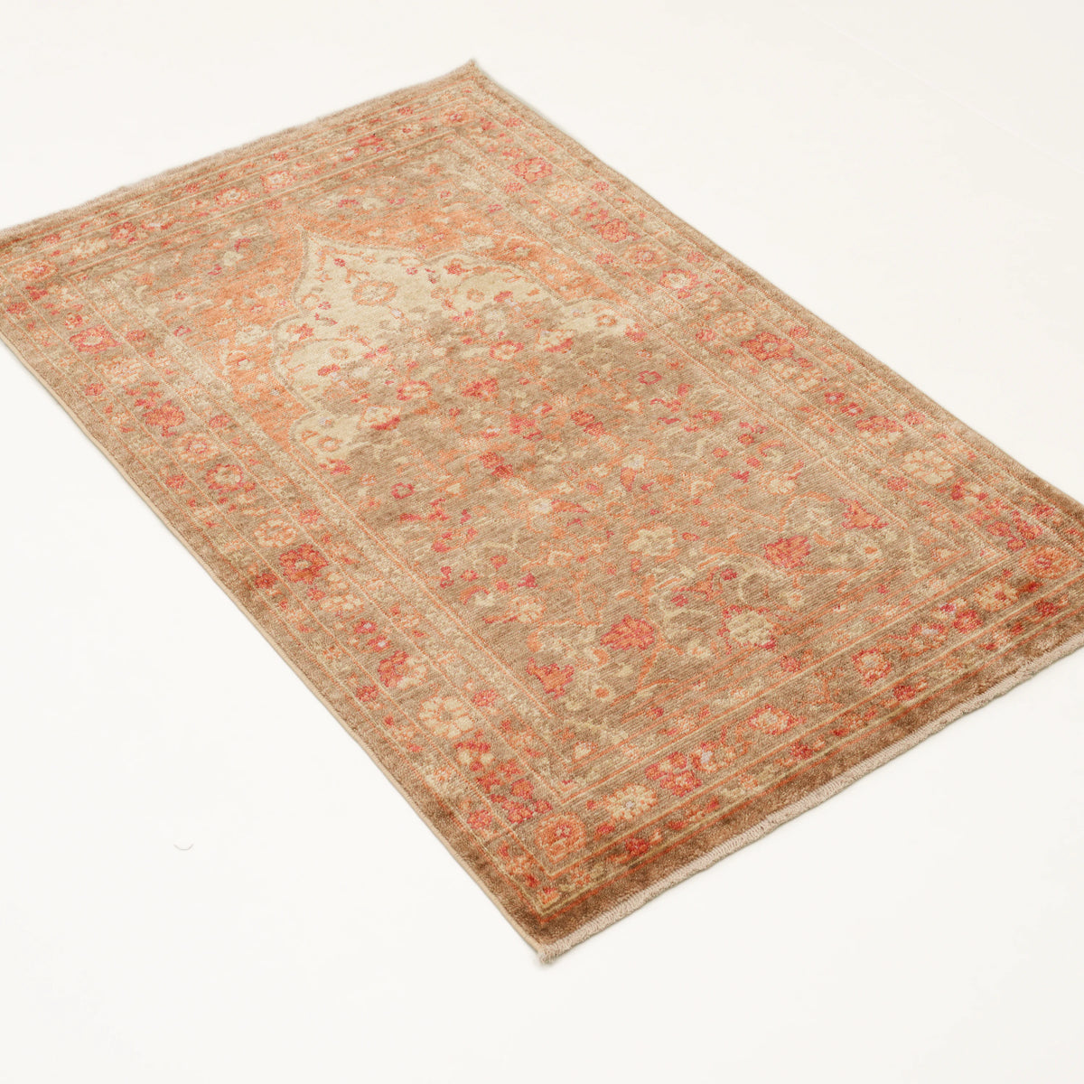 Haki Yeşil Tencel Tezgah Dokuma Seccade, 80x130 cm — Halıcızade