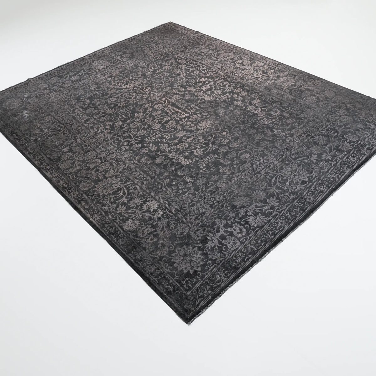 Hanzâde Serisi El Dokuma Modern Klasik Halı, antrasit, 250x312 cm — Halıcızade