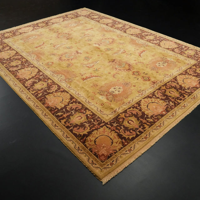 Harem Series Hand Woven Oushak Patterned Yellow Rug, 257×347 cm Translation missing: en.hz.card.alt_brand
