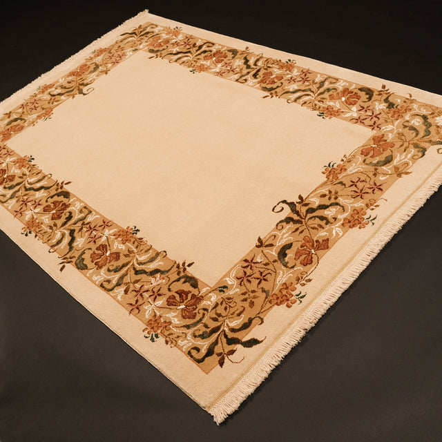 Harem Serisi Uşak Desenli El Dokuma Salon Halısı, krem, 145x198 – 171x219 cm — Halıcızade