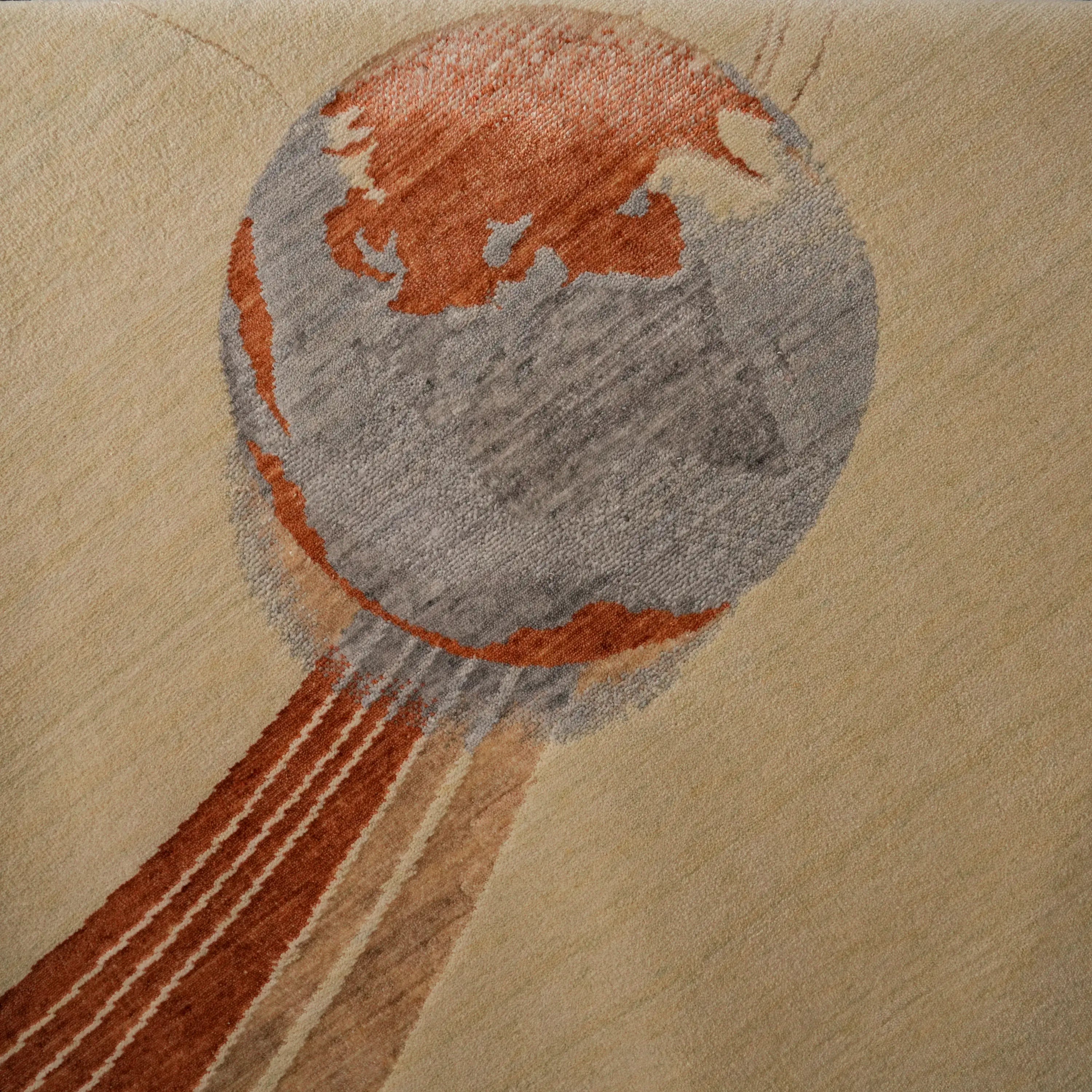 Hatıl Serisi Dünya Desenli Doğal Yün Tezgah Dokuma Halı