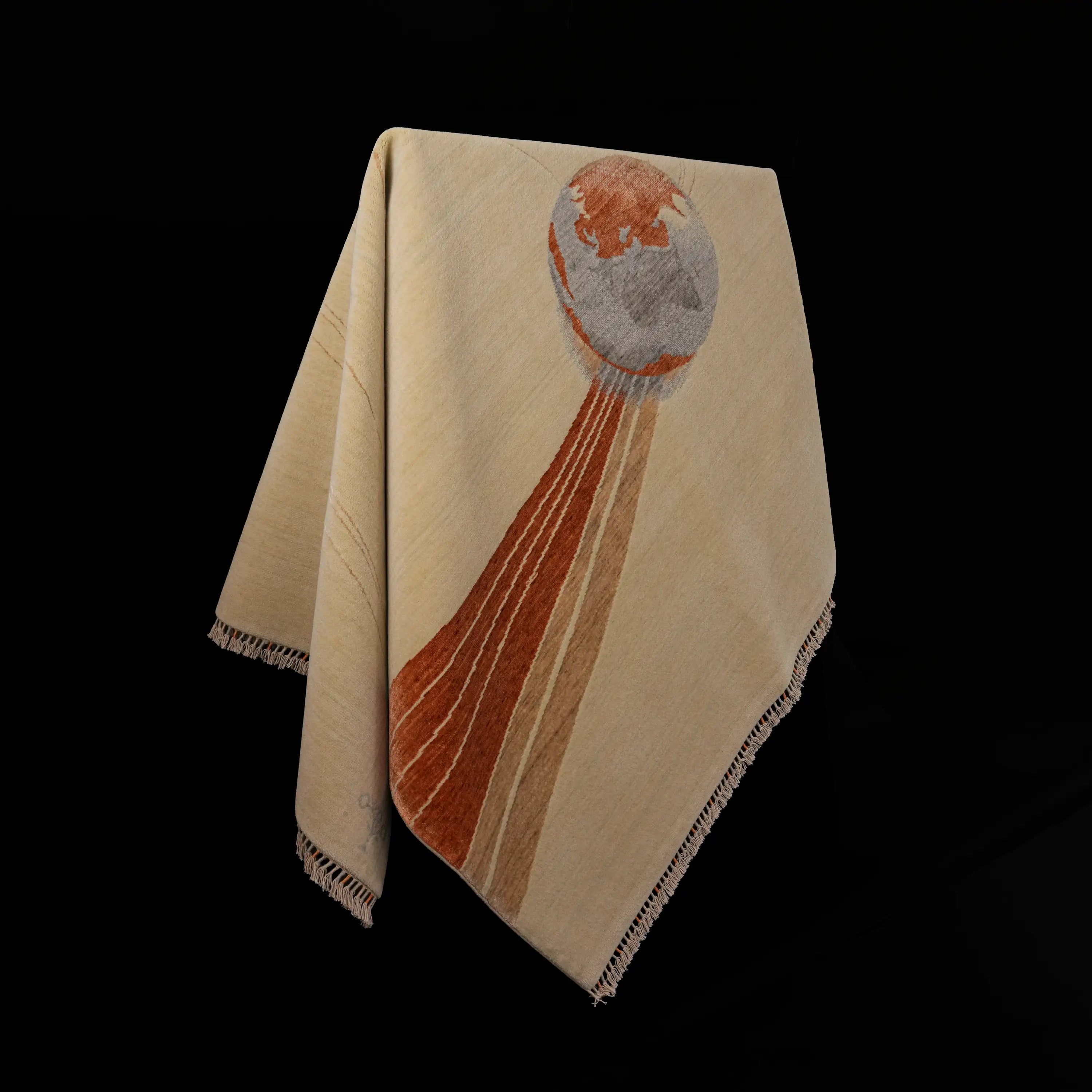 Hatıl Serisi Dünya Desenli Doğal Yün Tezgah Dokuma Halı