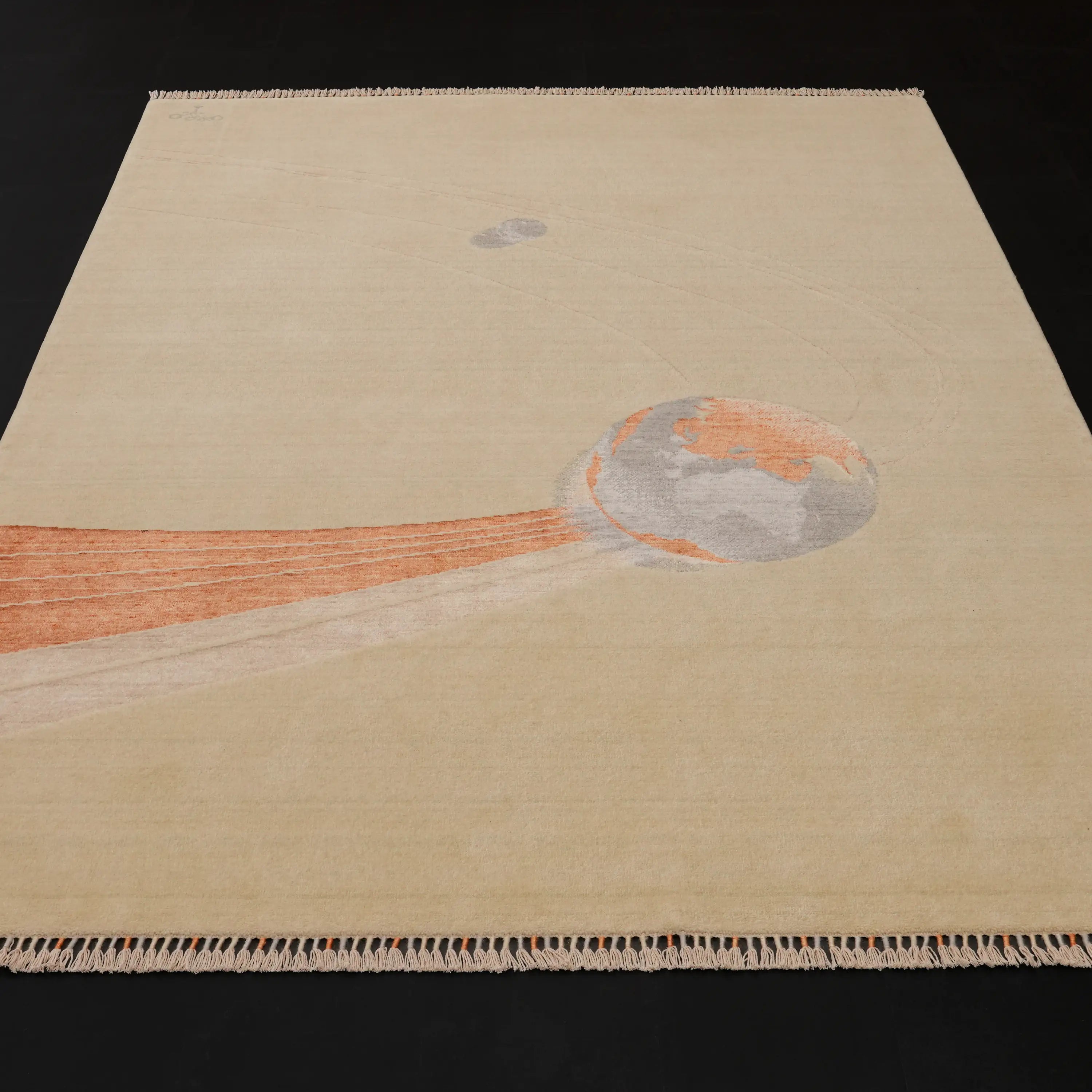 Hatıl Serisi Dünya Desenli Doğal Yün Tezgah Dokuma Halı