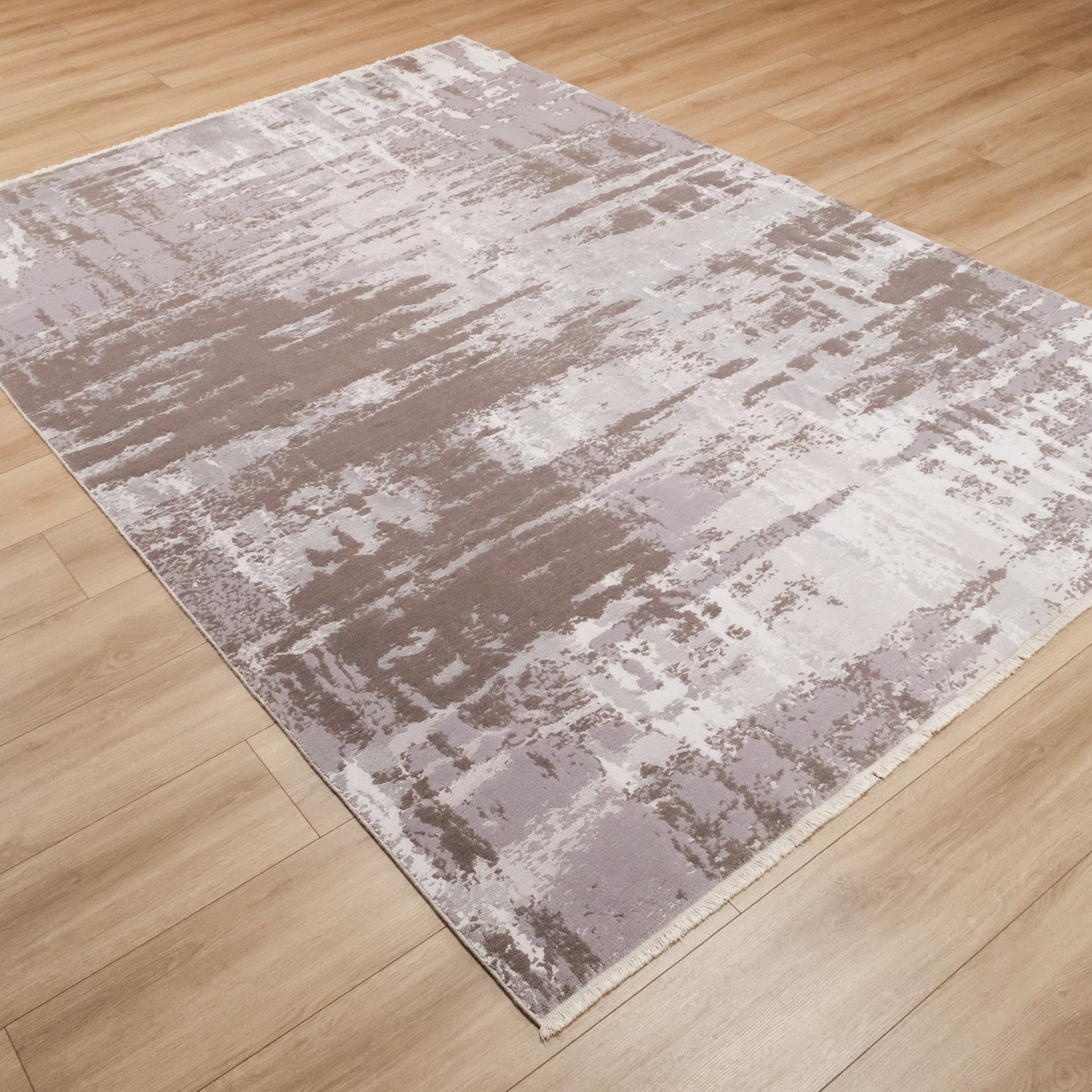 Heritage Serisi Soyut Desenli Tezgah Dokuma Halı, gri, 200x300 cm — Halıcızade