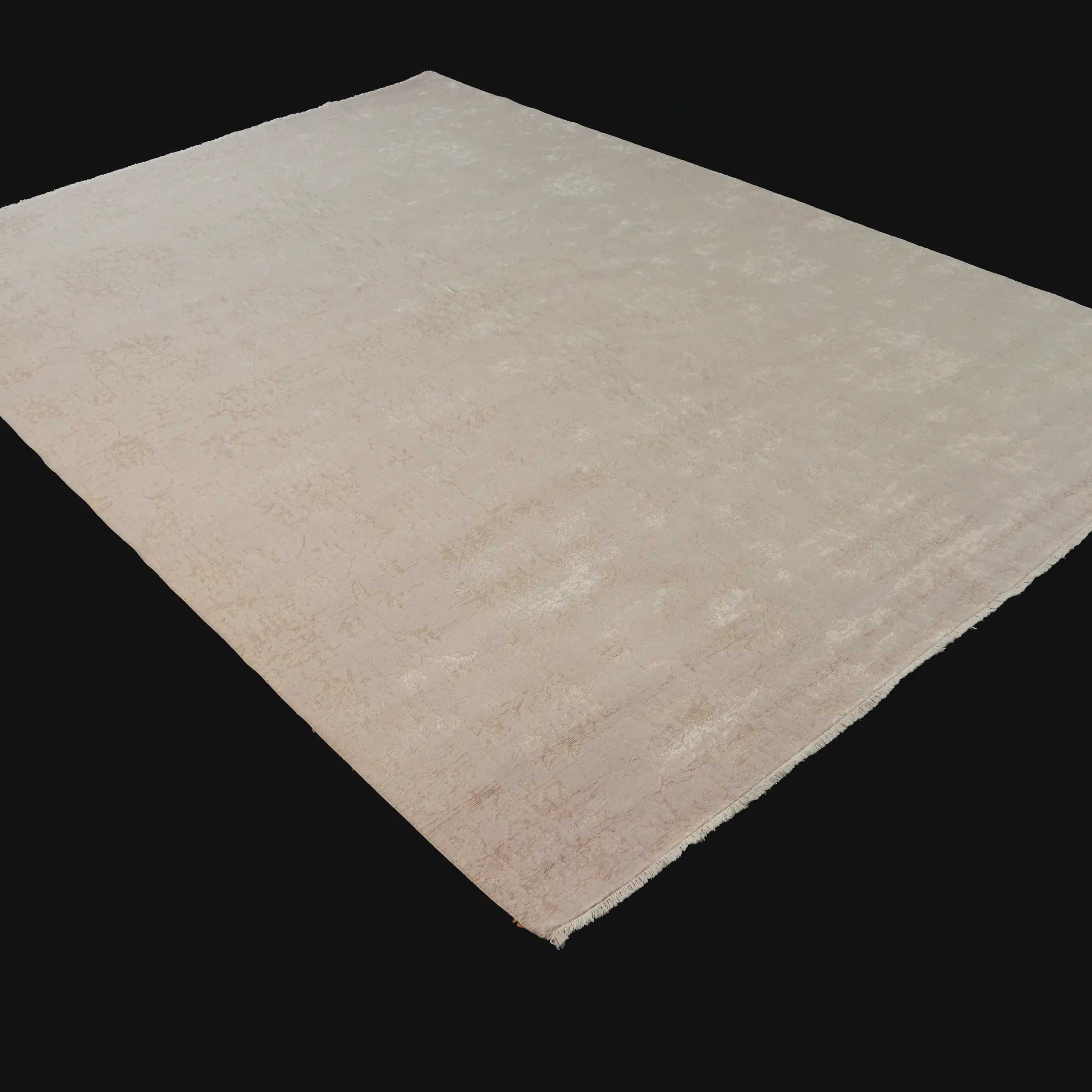 Heritage Serisi Vintage Desenli Krem Yün Tezgah Dokuma Halı