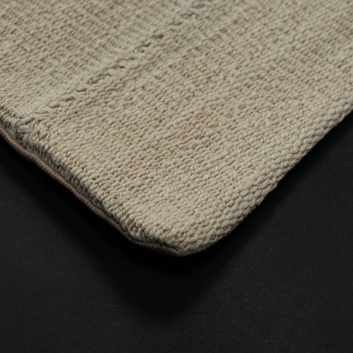 Cream Scattered-Motif Handwoven Wool Cushion Covers, Set of Two — accessory