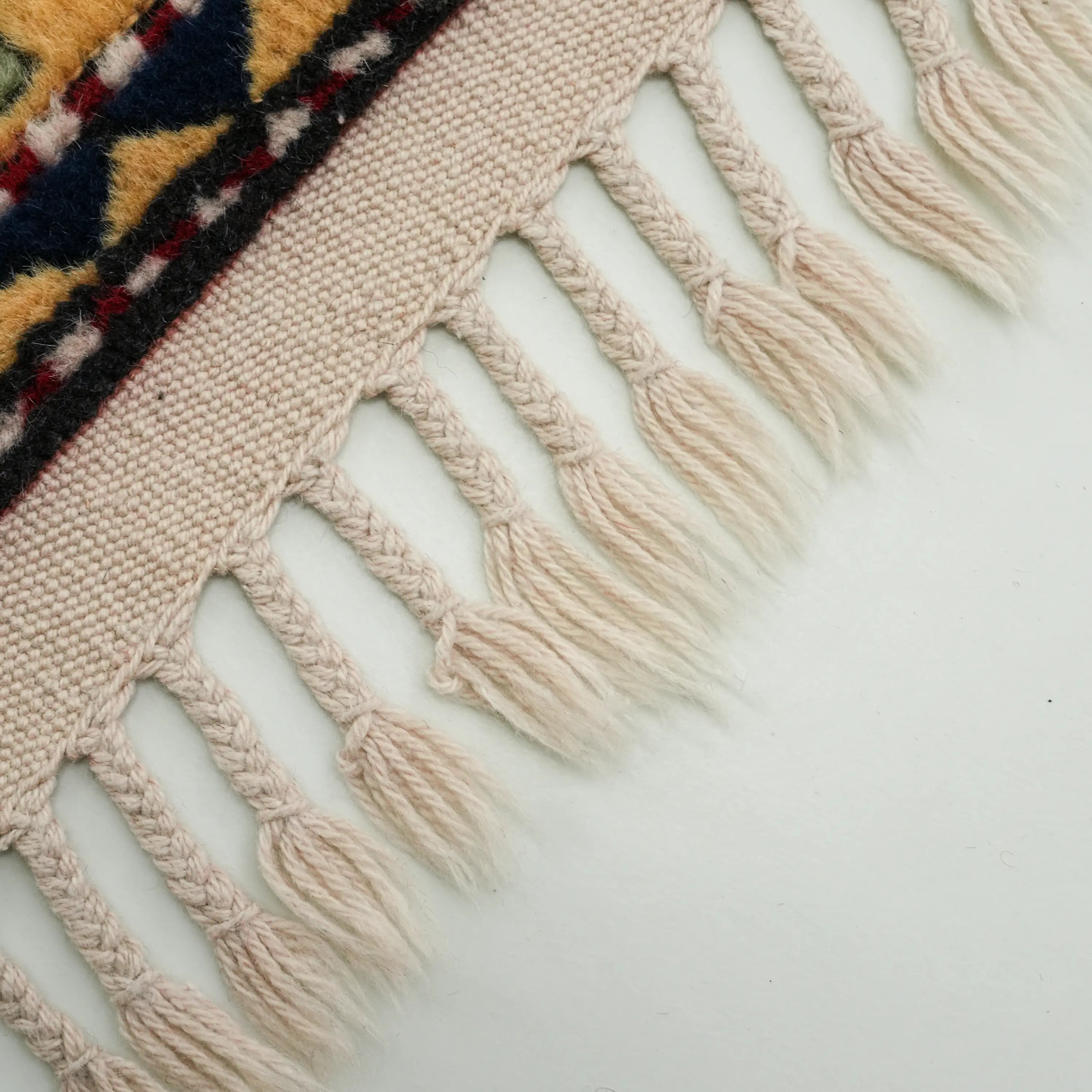 İkinci El Anadolu Desenli El Dokuma Rengarenk Yün Yörük Halısı