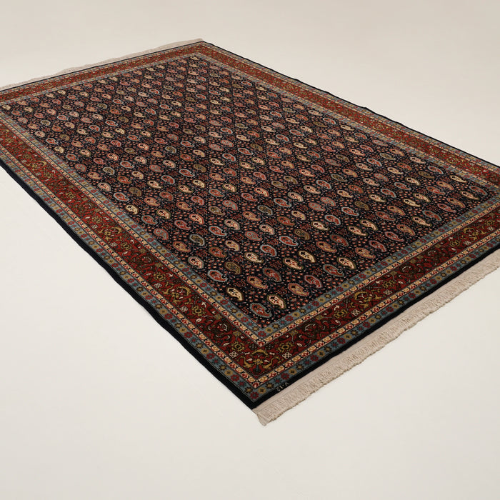 Erzurum el dokuma Hereke halı, lacivert, 198x297 cm — Halıcızade