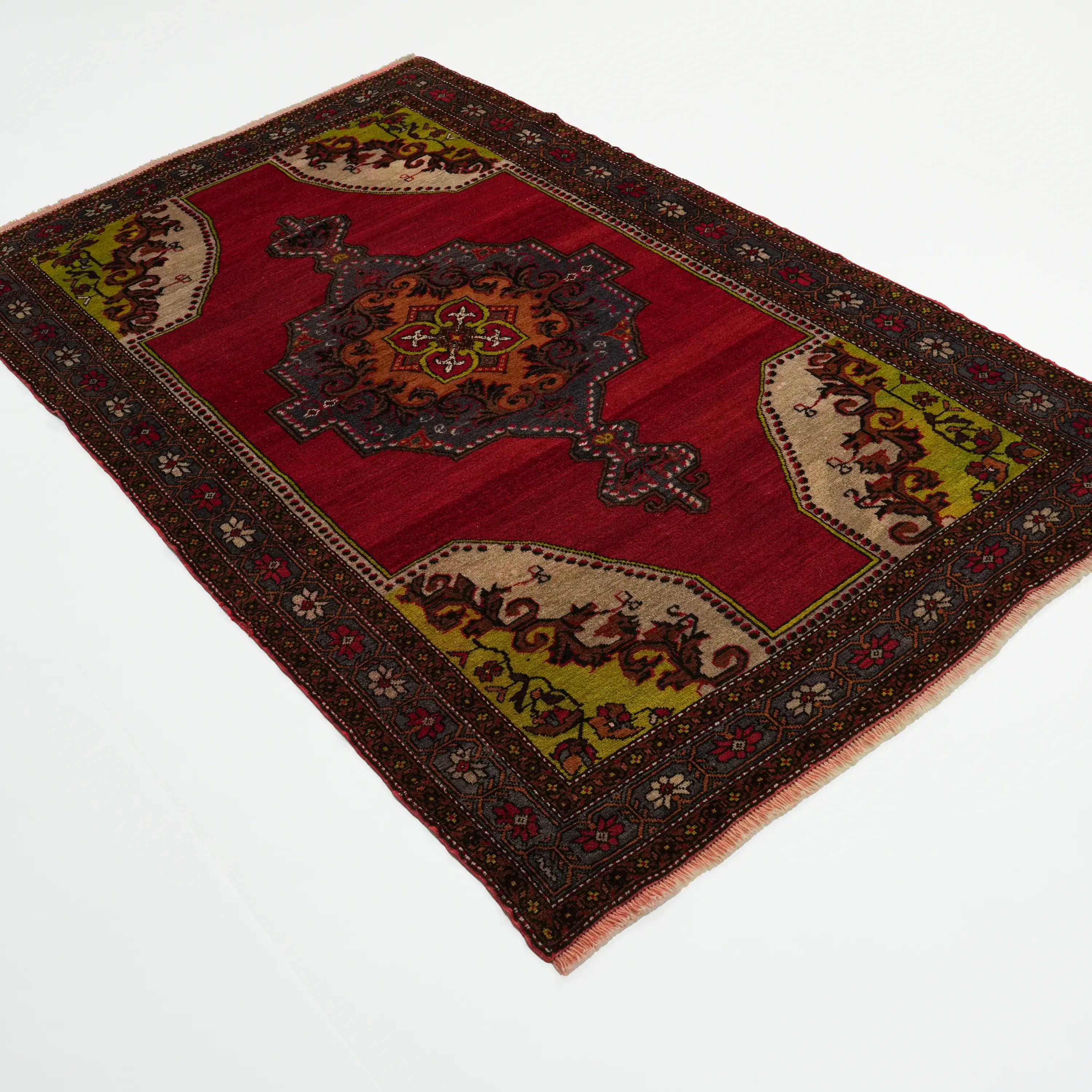 Second Hand Kirmen Handwoven Natural Dye Nevşehir Derinkuyu Carpet