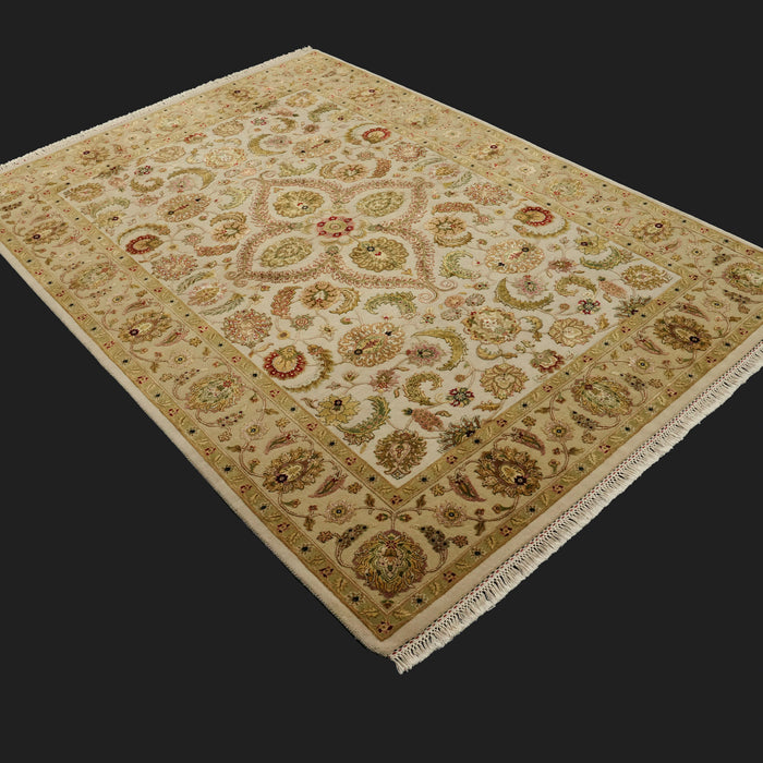 Jaipur Serisi El Dokuma İpekli Gri - Kahverengi Halı, 173x241 cm — Halıcızade