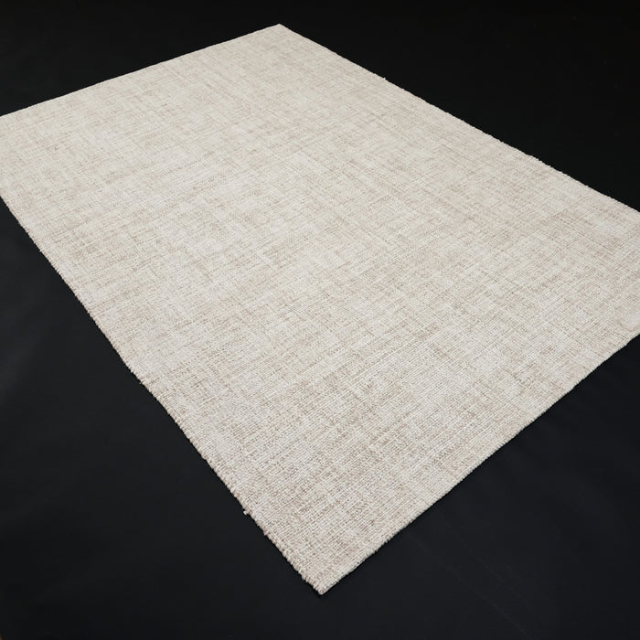 Jura Sade Desenli El Dokuma Halı, krem, 80x150 – 240x340 cm — Halıcızade