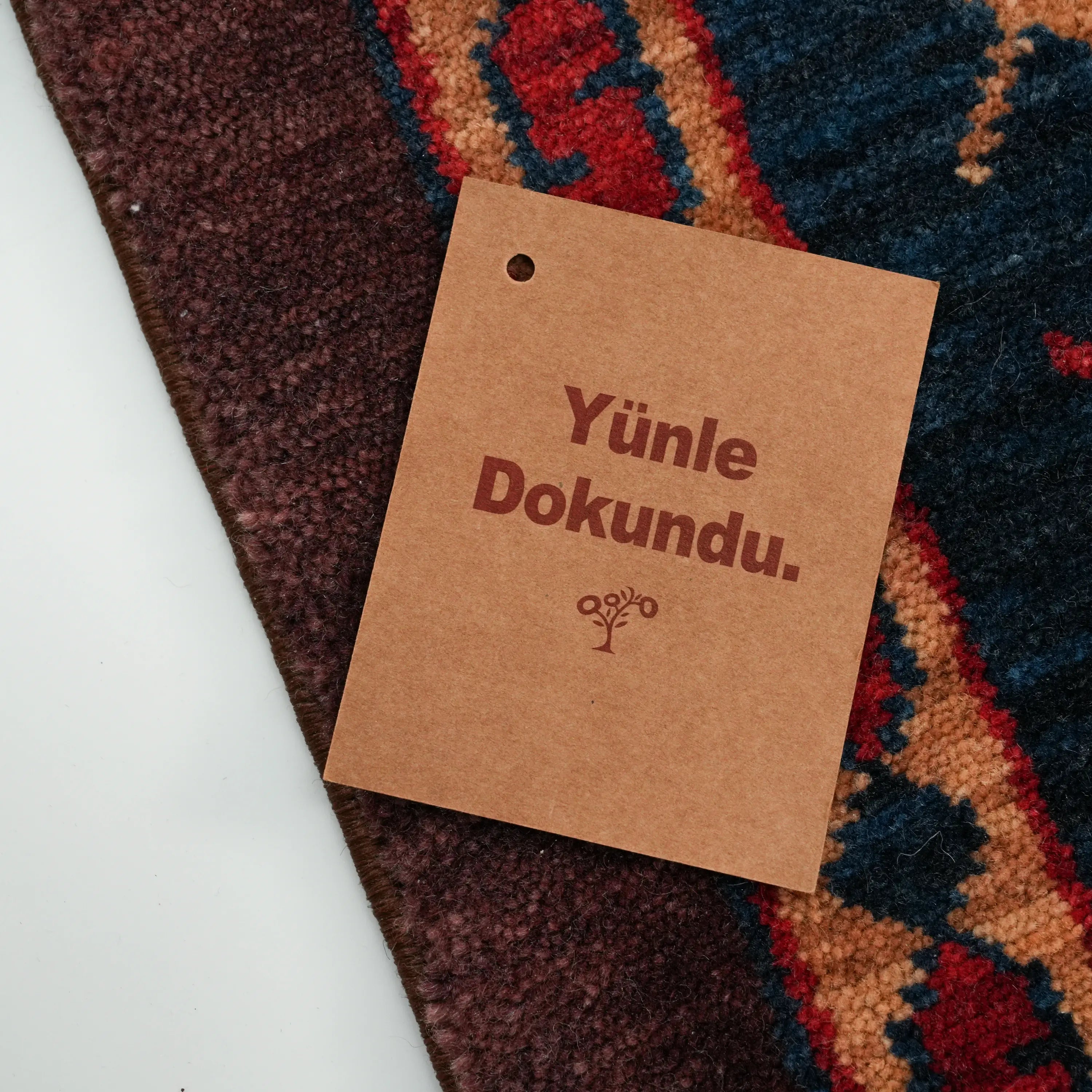 Kadim Series Anatolian Pattern Colorful Wool Loom Woven Rug