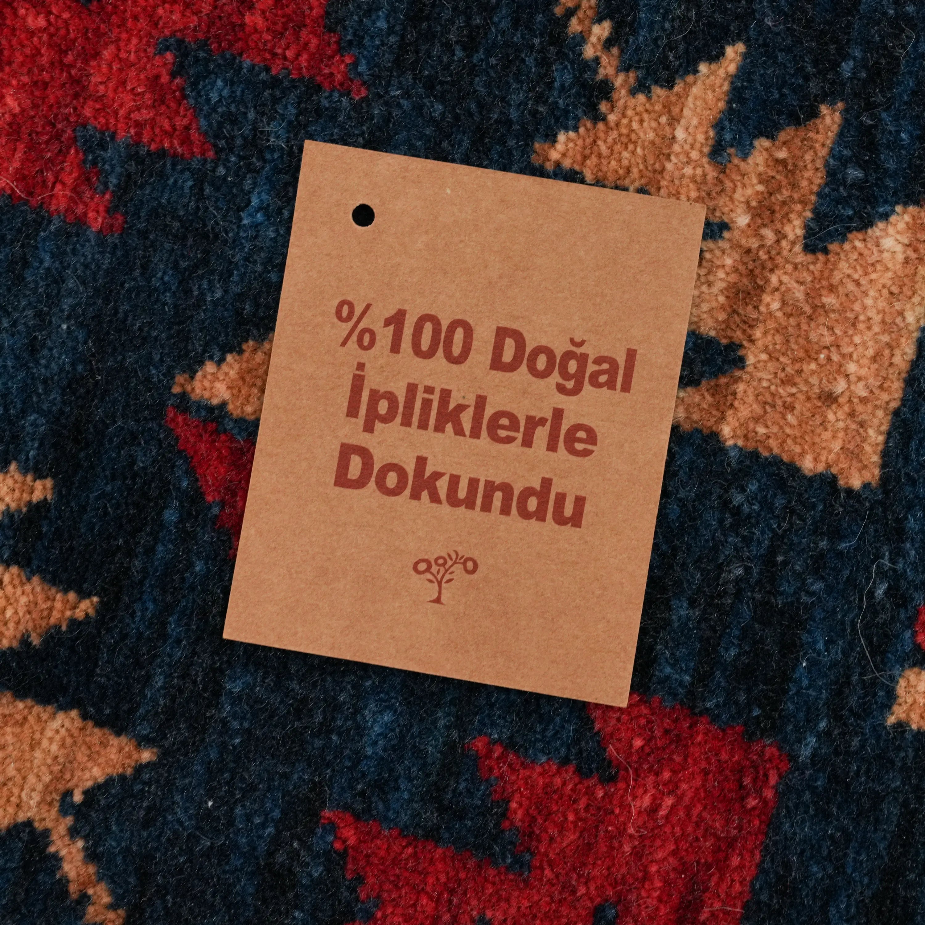 Kadim Series Anatolian Pattern Colorful Wool Loom Woven Rug