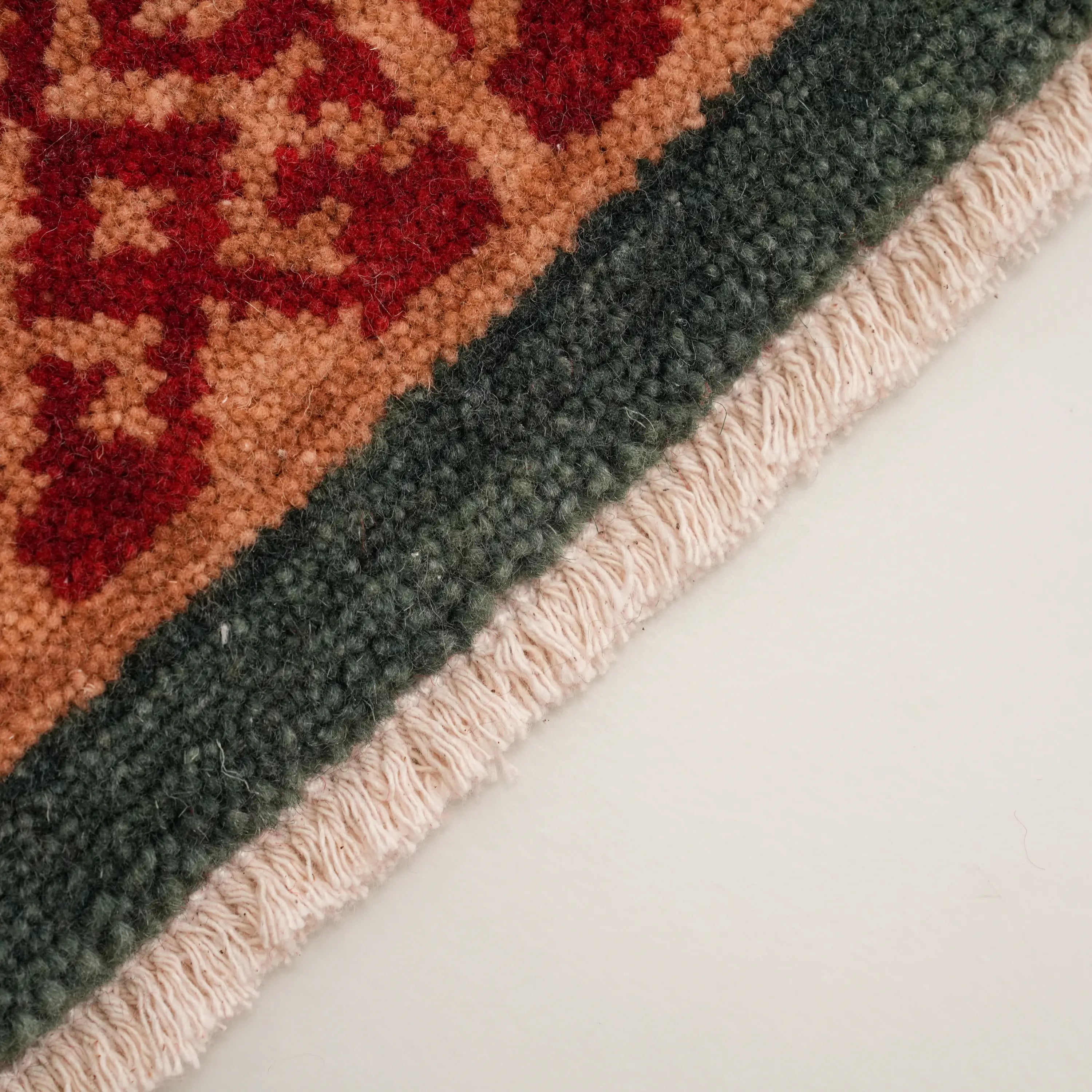 Kadim Serisi Anadolu Desenli Yün Mavi Tezgah Dokuma Halı