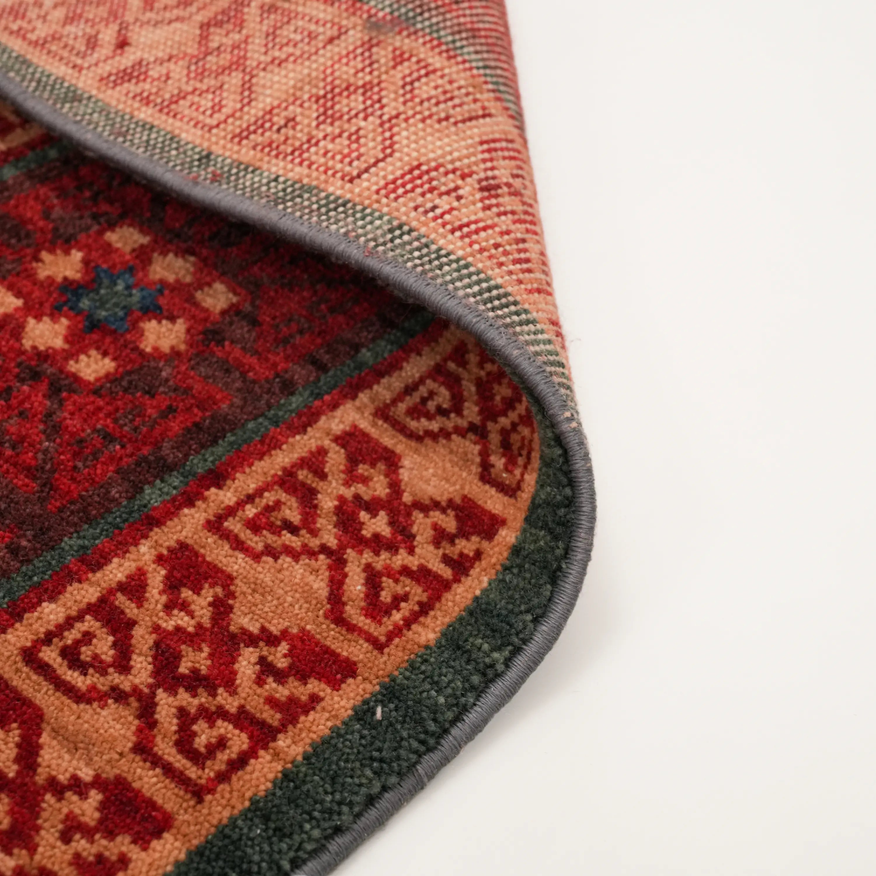 Kadim Serisi Anadolu Desenli Yün Mavi Tezgah Dokuma Halı