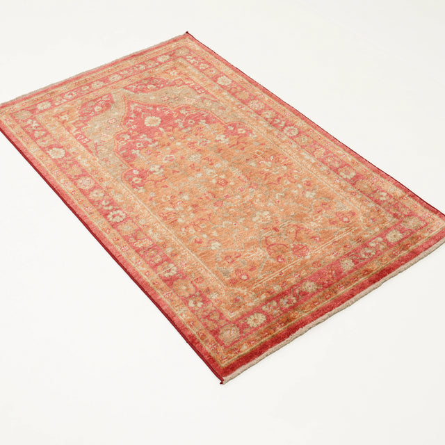 Kırmızı Tencel Tezgah Dokuma Seccade, 80x130 cm — Halıcızade