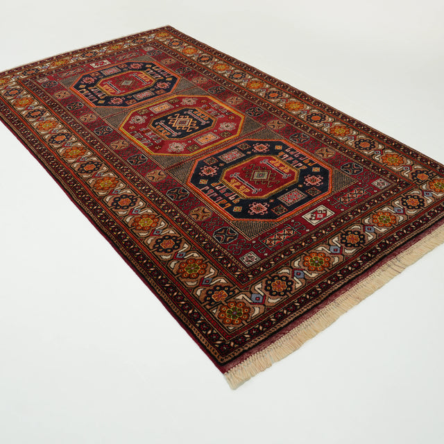 Niğde Kışlakçı köy dokuma kirmen halı, rengarenk, 162x279 cm — Halıcızade