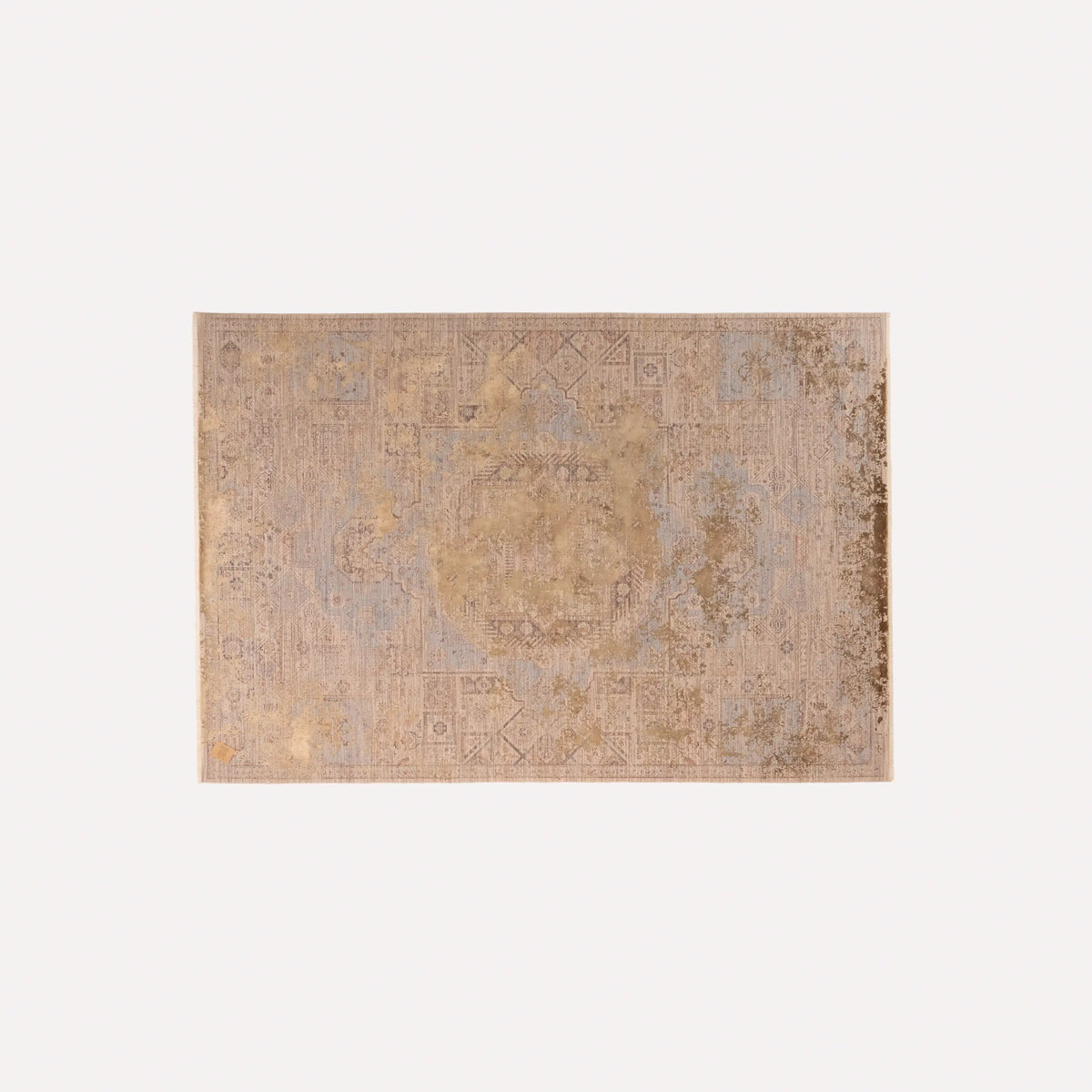 La Paz Serisi Vintage Desenli Kahverengi Viskon Halı — 160x230, 200x290 cm