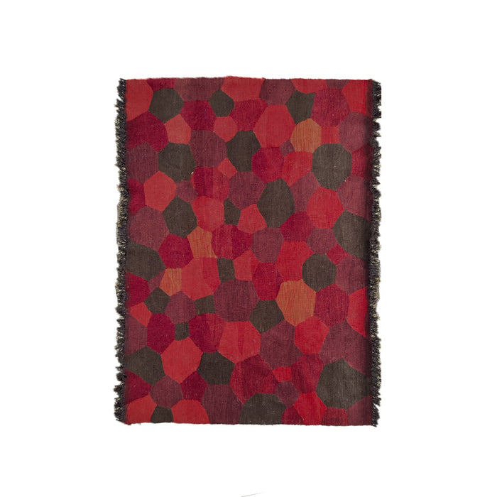 Studio Potato Liber El Dokuması Kilim, kırmızı, 80x140 – 250x340 cm — Halıcızade