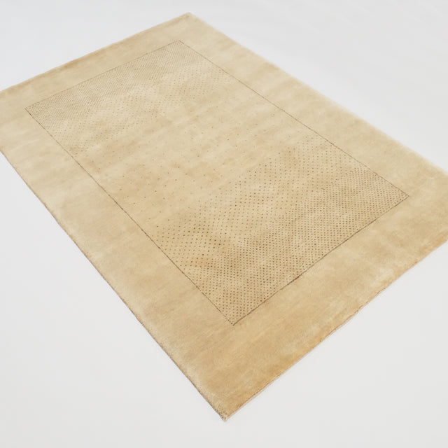 Lori Baft Serisi El Dokuma Sade Desenli Krem Yün Halı, 120x180 cm — Halıcızade