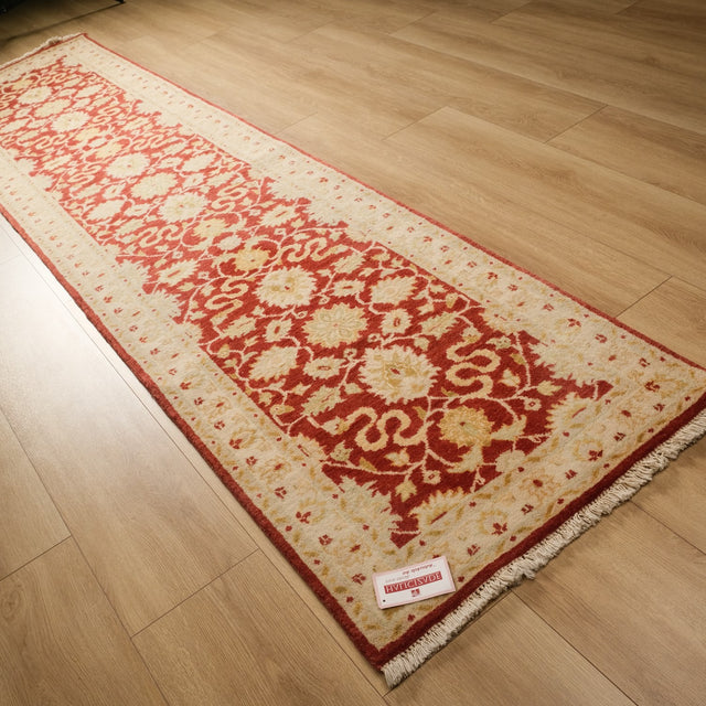 Mahal Serisi El Dokuma Uşak Desenli Kırmızı Halı, 76x310 cm — Halıcızade