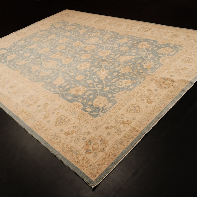 Mahal Serisi Uşak Desenli El Dokuma Halı, mavi, 310x420 cm — Halıcızade