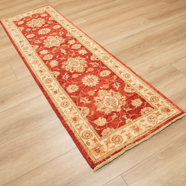 Mahal Serisi Uşak Desenli El Dokuma Halı, kırmızı, 60x202 – 64x194 cm — Halıcızade