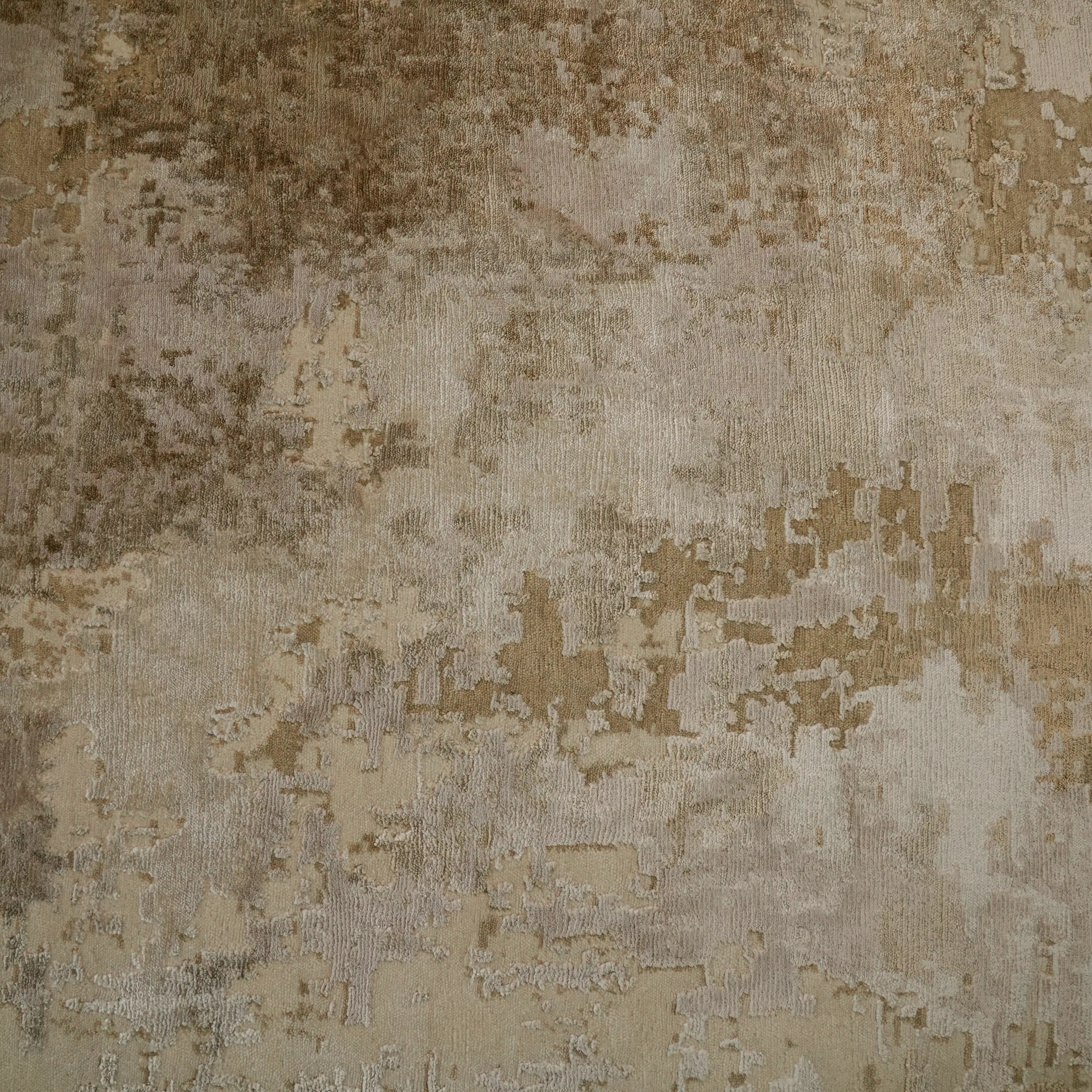 Maison Series Handwoven Abstract Pattern Beige Wool Rug