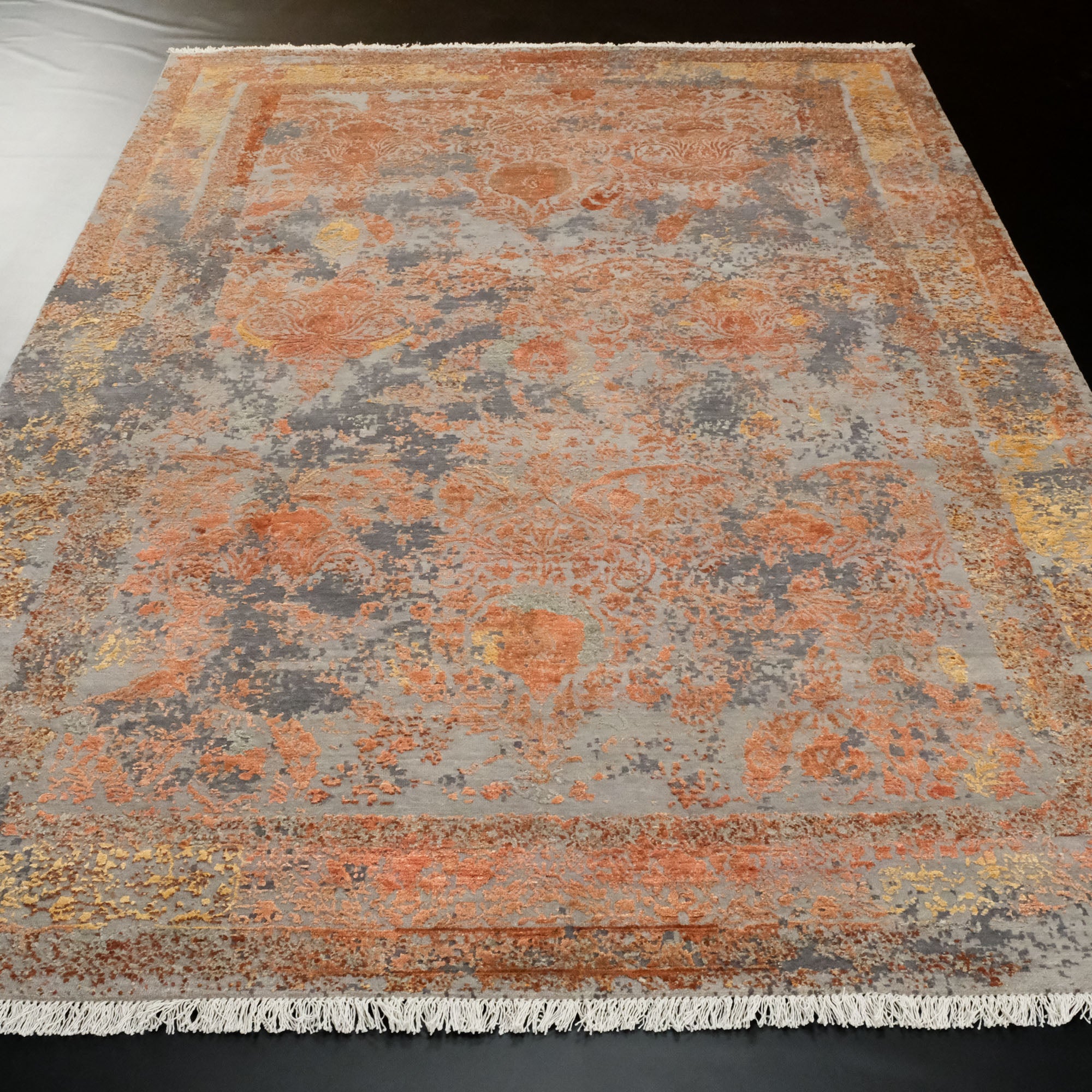 Hand Woven Vintage Copper Carpet