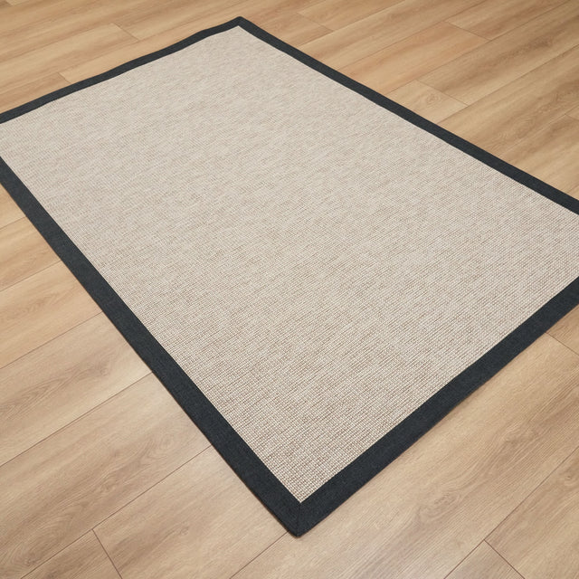 Sisal Serisi Makine Dokuma Sade Desenli Gri Halı, 120×180 cm Halıcızade
