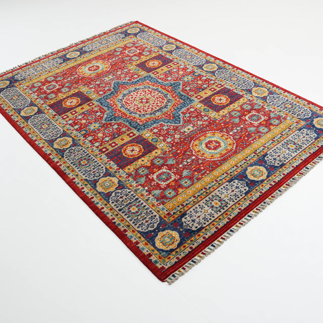 Memlük Desenli Yün Rengarenk Tezgah Dokuma Halı, 170x240 – 200x300 cm — Halıcızade
