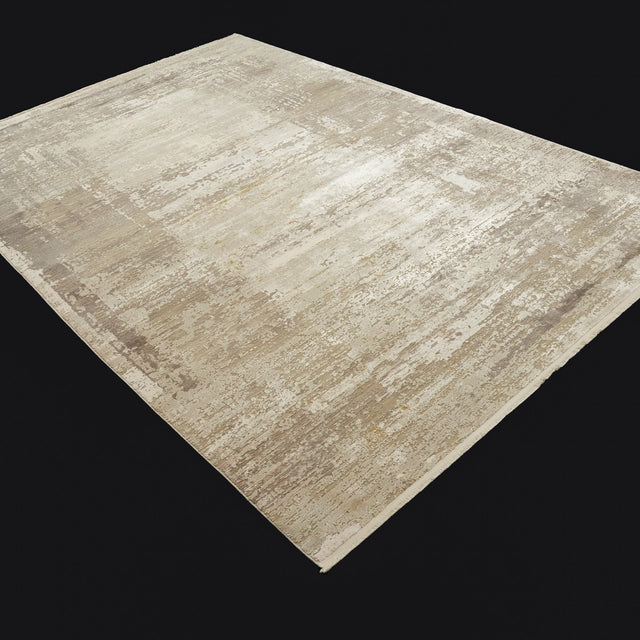 Mermer Serisi Yoğun Viskonlu Modern Halı, bej, 80x150 – 300x400 cm — Halıcızade