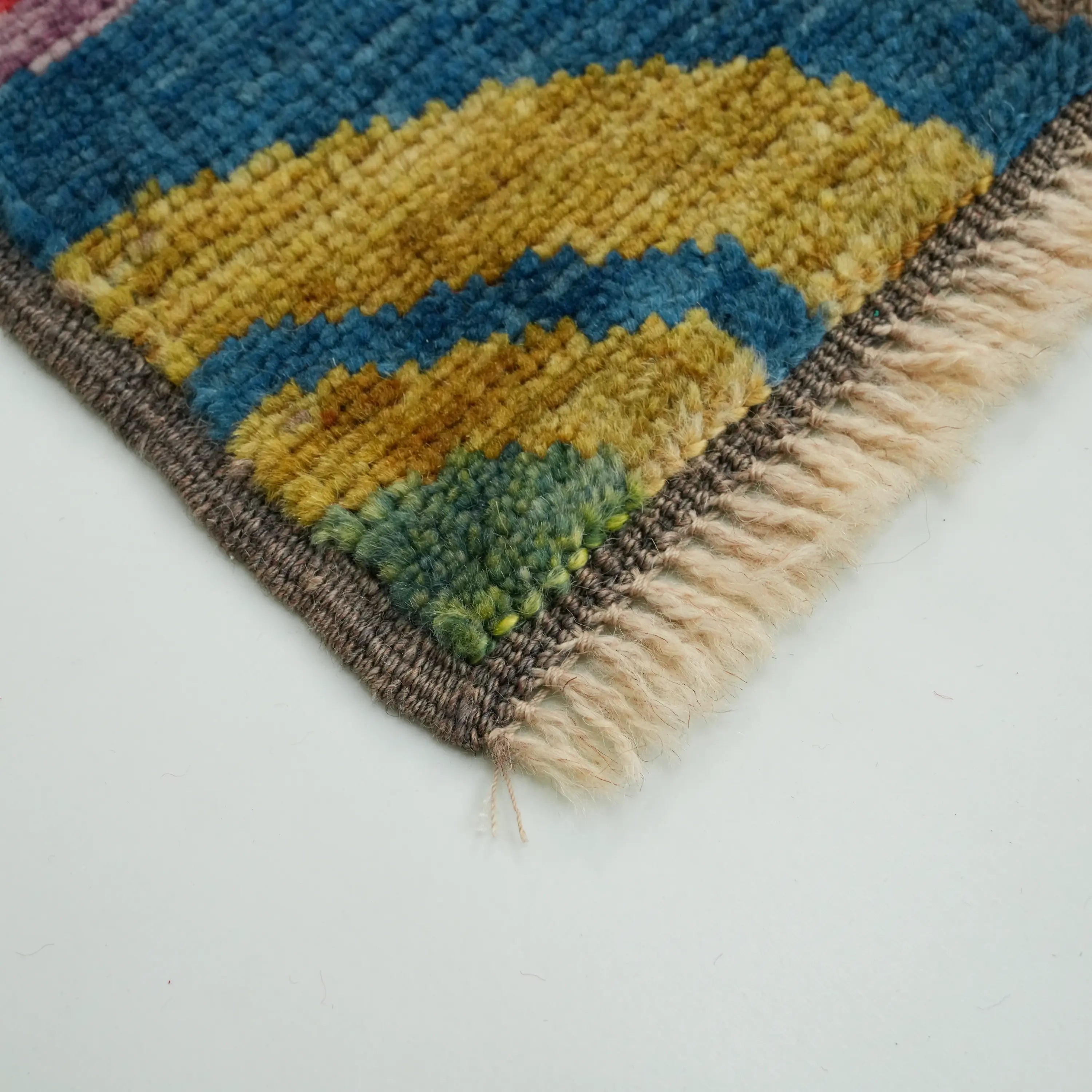 Nazar Series Handwoven Abstract Pattern Colorful Wool Rug